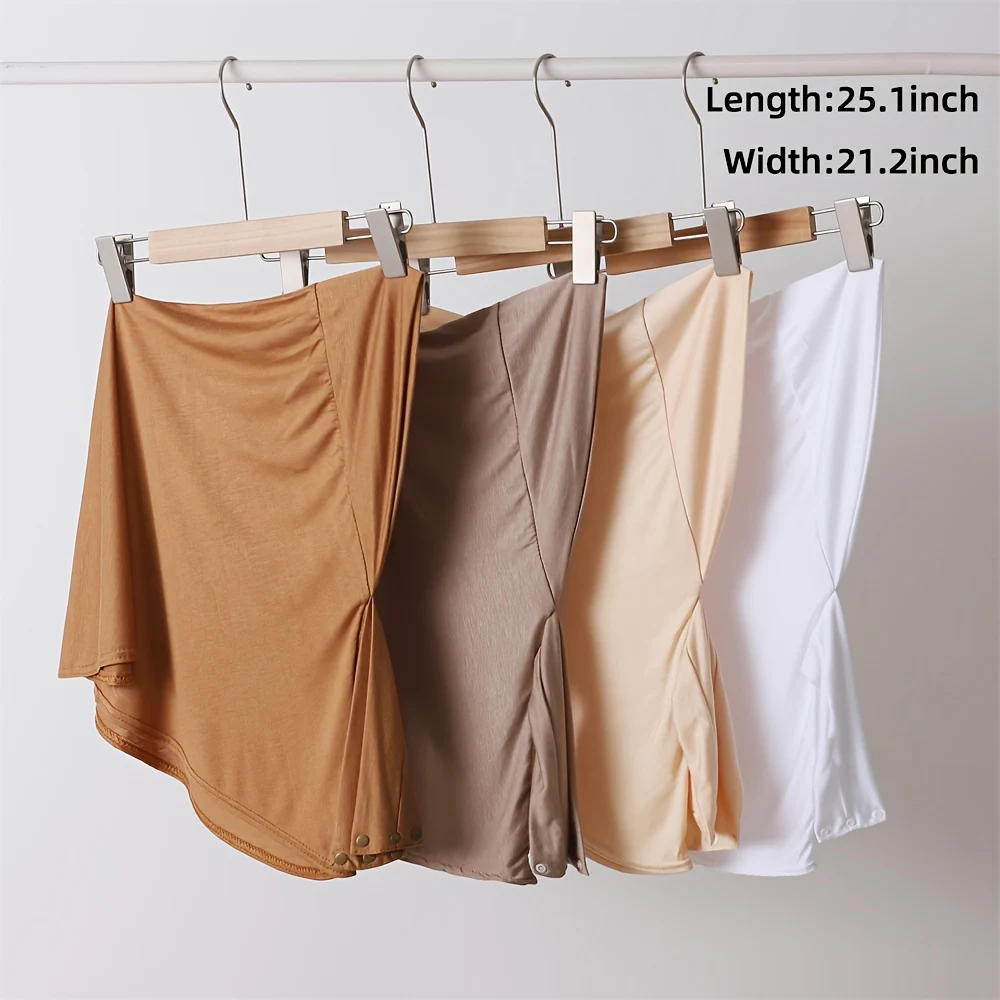 Soft Elastic Ready Jersey Cotton Hijab Undercap For Muslim Woman Bonnet Solid Color Instant Inner Caps Ladies Headband Free Size 5