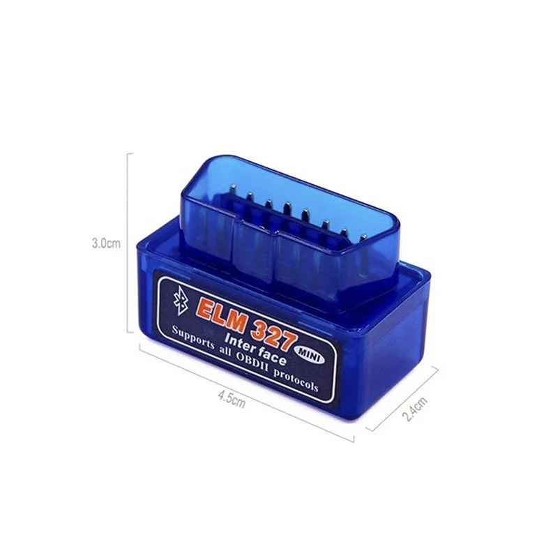 Фото Мини Bluetooth ELM327 V2.1 V1.5 Автомобильный сканер OBD считыватель кодов инструмент для диагностики автомобиля Super ELM 327 для протоколов OBDII Android №2