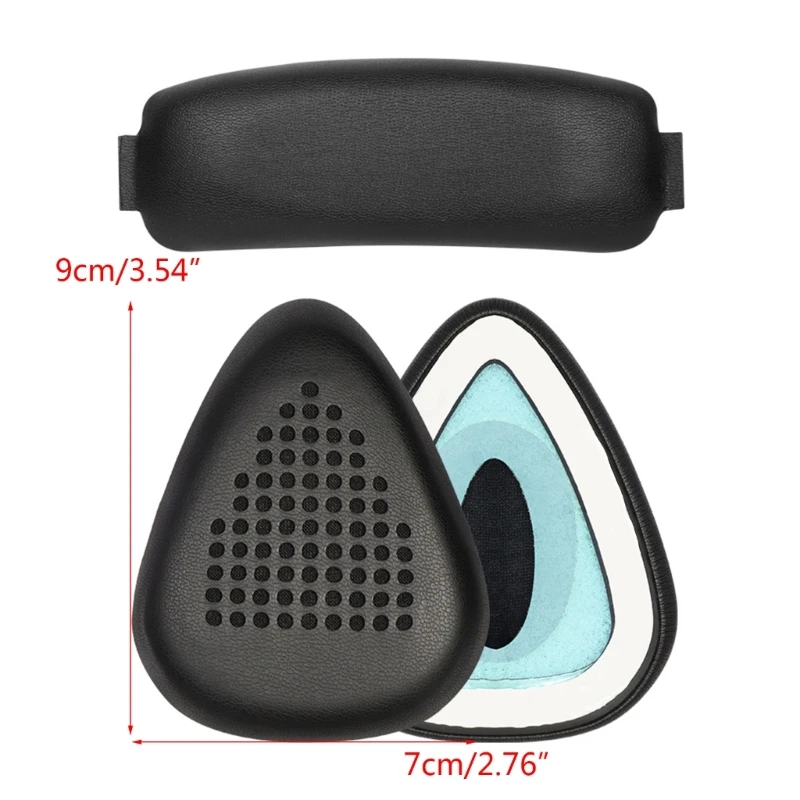 Espuma de Memória Substituição Earpads Almofada Bandana para Razer Meka Dva Fones Ouvido Almofadas Earcups Headbeam - Image 4