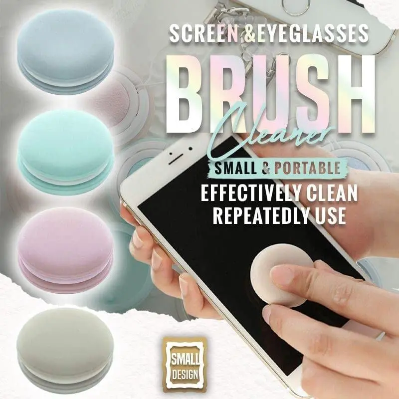 Brosse de nettoyage pour Mini lunettes de couleur bonbon, 2 pièces,  matériel en éventail souple, outil de nettoyage pour écran de téléphone  Portable