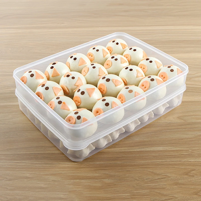 Save Space Dumpling Box Quick-frozen Wonton Tray Large Capacity Large Capacity Design Home Kitchen Fashion White 2