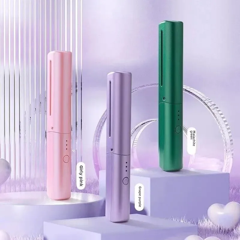 Portable Wireless Hair Brush Charging Negative Ion Straight Hair Styling Tool For Students Dormitory Convenient Care