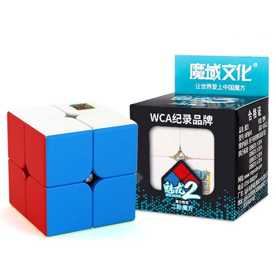 Moyu 2x2x2 Mini Pocket Cube MeiLong Speed 2x2 Magic Cube Profession Cube Education Toy moyu limited edition 3x3 cube pocket cube green transparent speed 3x3x3 magic cube collection profession cube education toys