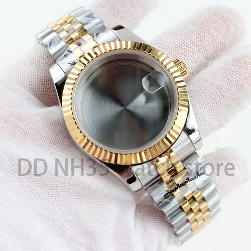 36mm/39mm NH35 Watch Case Sapphire Glass 20mm Solid 316L Stainless Steel Bracelet for Datejust NH35 NH36 Movement 28.5mm Dial - Image 43
