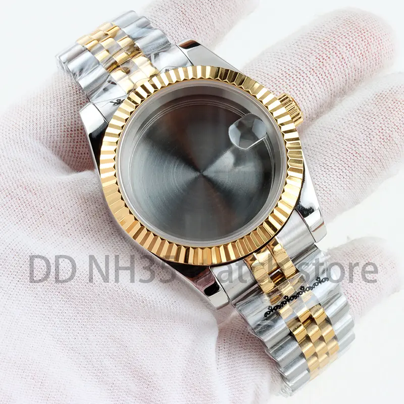 36mm/39mm NH35 Watch Case Sapphire Glass 20mm Solid 316L Stainless Steel Bracelet for Datejust NH35 NH36 Movement 28.5mm Dial - Image 43