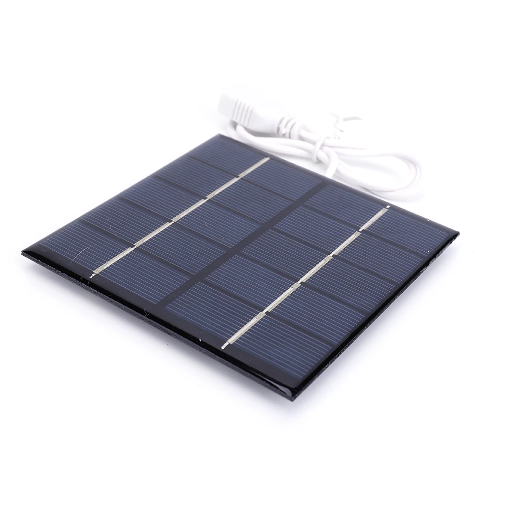 Polycrystalline Solar Panel Charger for 3.7V Batteries Outdoor Use