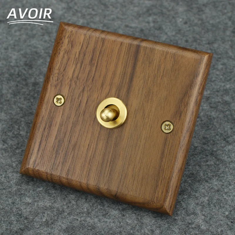 Avoir-Black-Walnut-Toggle-Switch-1-4-Gang-2-Way-Usb-Wall-Power-Socket ...