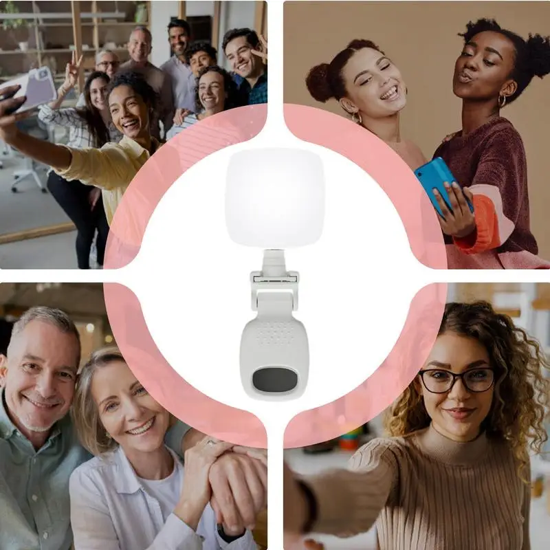 Light For Video Recording USB Portable Selfie Light Small Video Conference Light Rechargeable Desktop Video Light Streaming