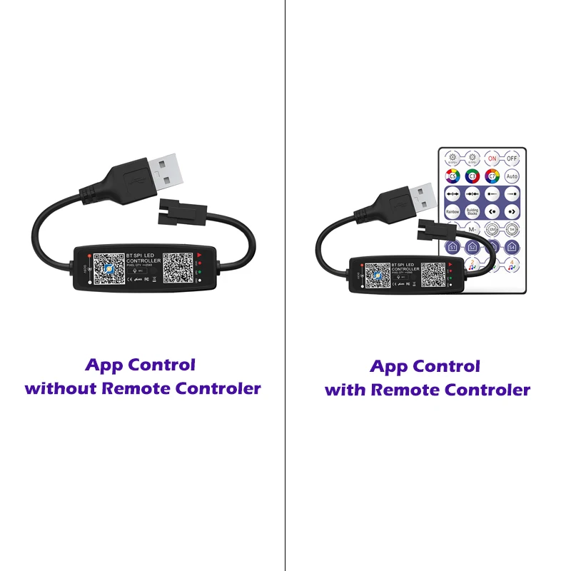 WS2812B Bluetooth Music Controller for Pixel LED Strip Light SK6812 WS2811 WS2812 LED Light Strip USB 5V APP Remote Controller rgb led controller pixel led controller led strip controller rgb controller led controller