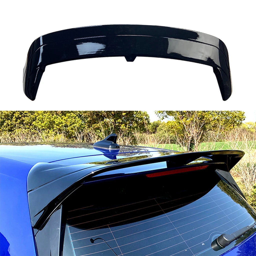 

1 Pcs Glossy black Car Rear Roof Spoiler Window Wing Splitter Trim For Volkswagen Golf 8 MK8 2020 2021