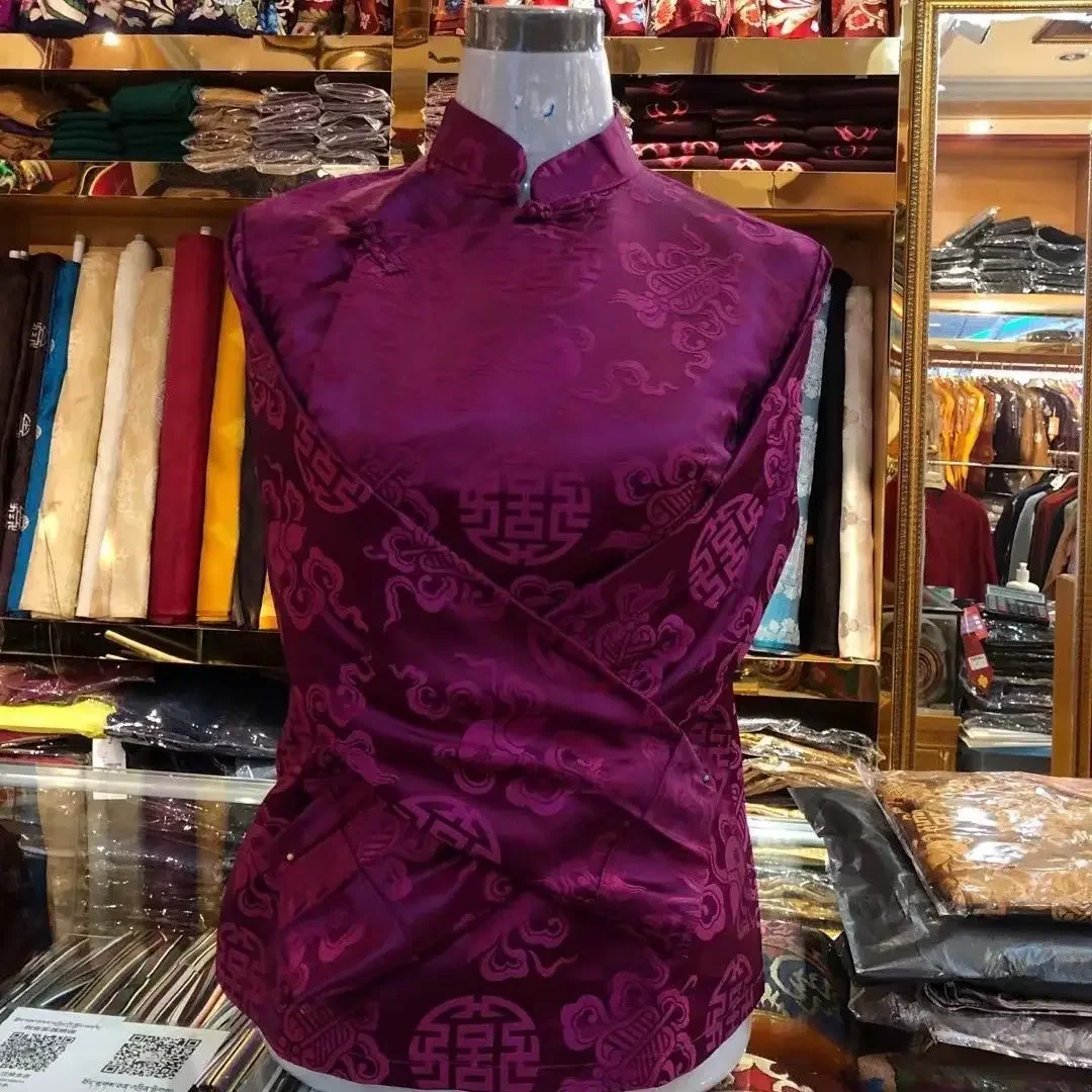 new Tibetan ethnic style performance Tibetan single-piece simple atmospheric shirt