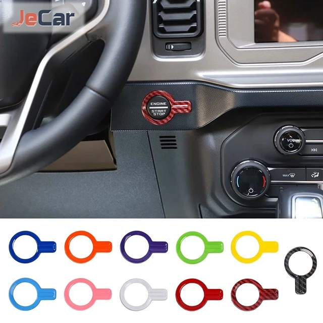 JeCar ABS Auto Motor Start Stop Taste Schalter Dekoration Abdeckung  Aufkleber für Ford Bronco 2021 Up Innen Zubehör - AliExpress