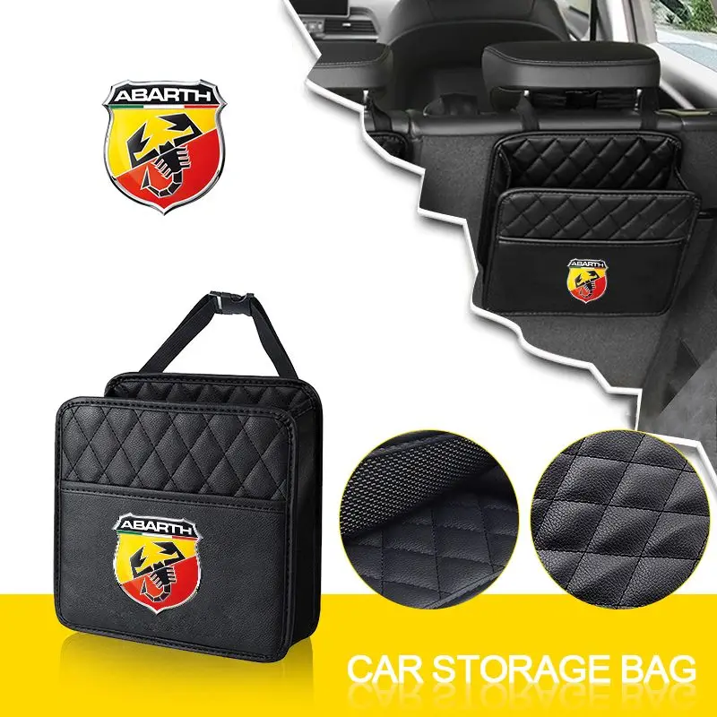 Car Hanging Sedile Posteriore Organizer Storage Box Car Storage Bag Per Abbas Abarth Punto 124/125/500 Stilo Ducato Accessori Per Auto