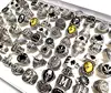 20pcs/lot Retro Big Head Exaggerated Gothic Skull Men Ring Punk Rocker Male Fashon Skeleton Rings Wholesale Lots 6
