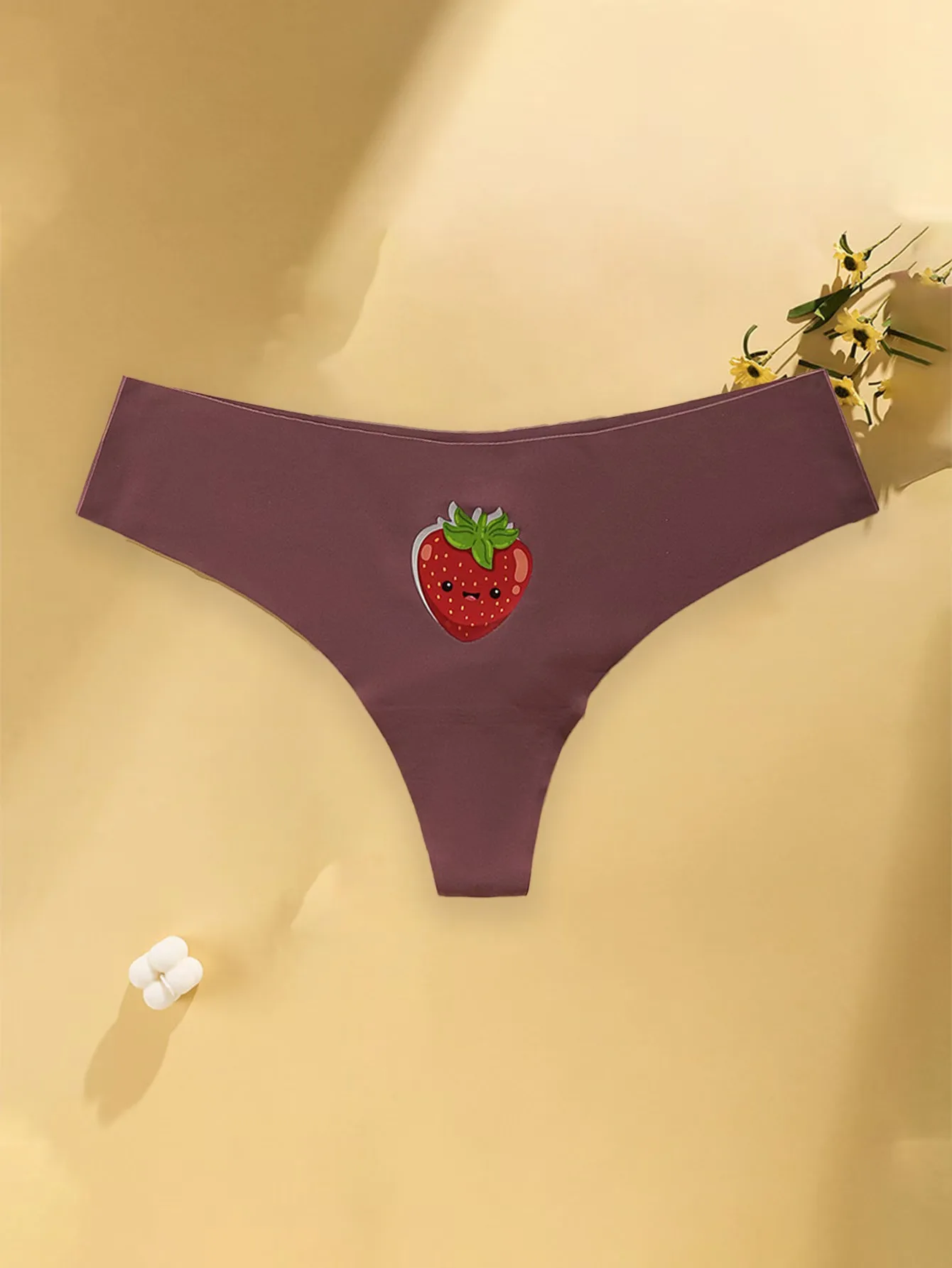 Women's thong Pants Sexy Solid Color G-String Girls' Low Waist Seamless Comfort Thong Female Lingerie