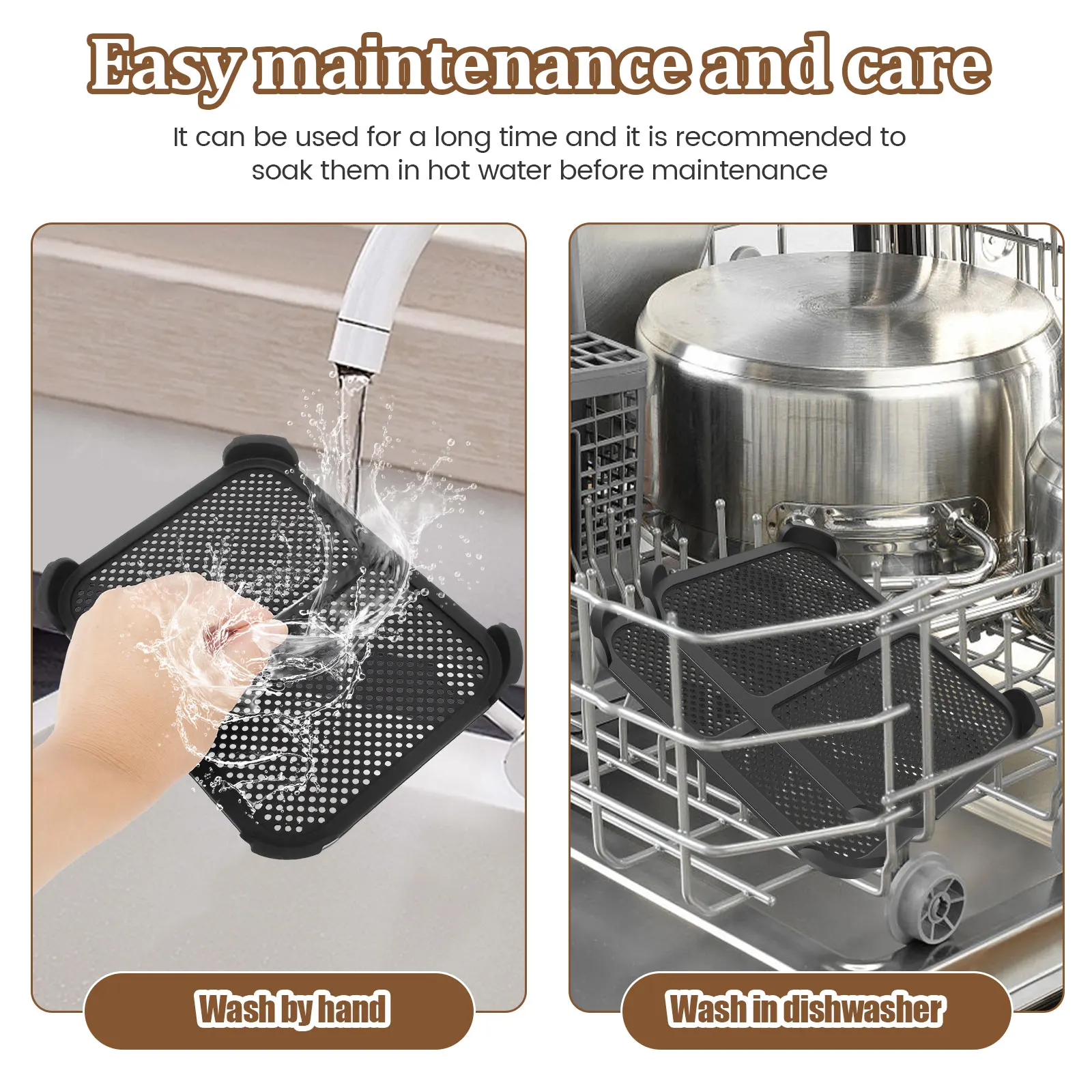 2 Pcs Air Fryer Splatter Screen Compatible for Ninja AF400EU/DE AF451EU/DE Dual Air Fryer Silicone Splatter Guard Protection air fryer splatter screen