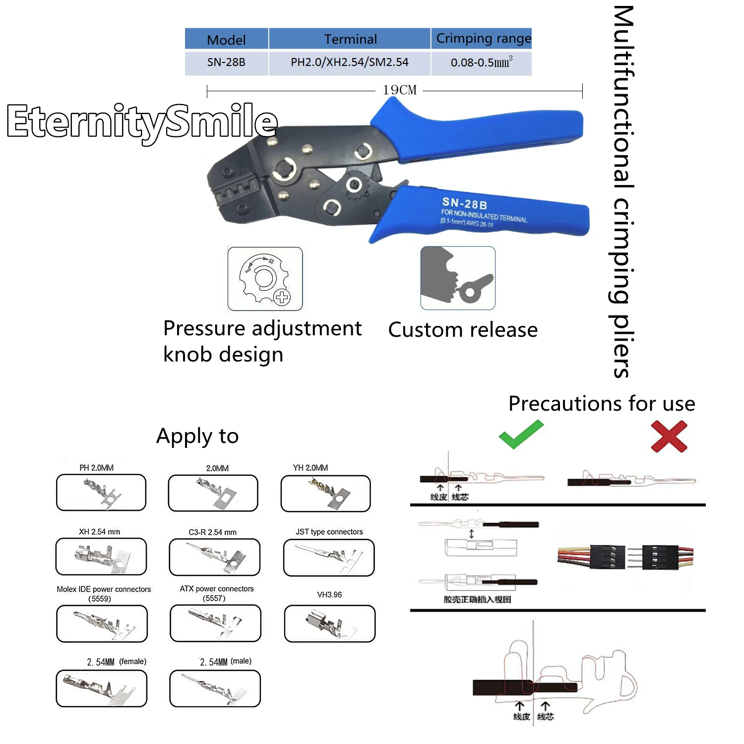480Pcs/Set 2.54mm Male+Female Dupont Wire Jumper Line Cable 2/3/4 Pin Header Connector Housing Electronic Crimping Tool DIY Kit