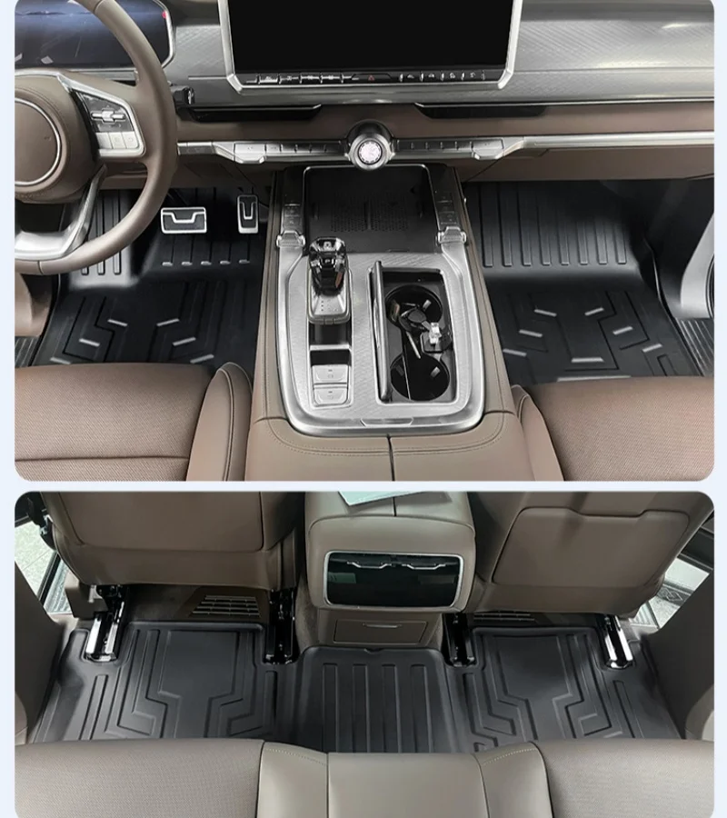 GWM WEY TANK 700 Hi4-T 2026-2024 TPE 플로어 매트 (신에너지) 좌핸들용, 방수 풀세트 트렁크 매트 & 카고 라이너