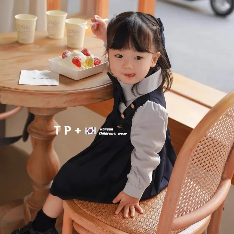 

Baby Girls Clothes Preppy Style Dress Fashionable Children's Skirt Two-piece Baby Princess Dress 5-day Shipping Baby Clothes