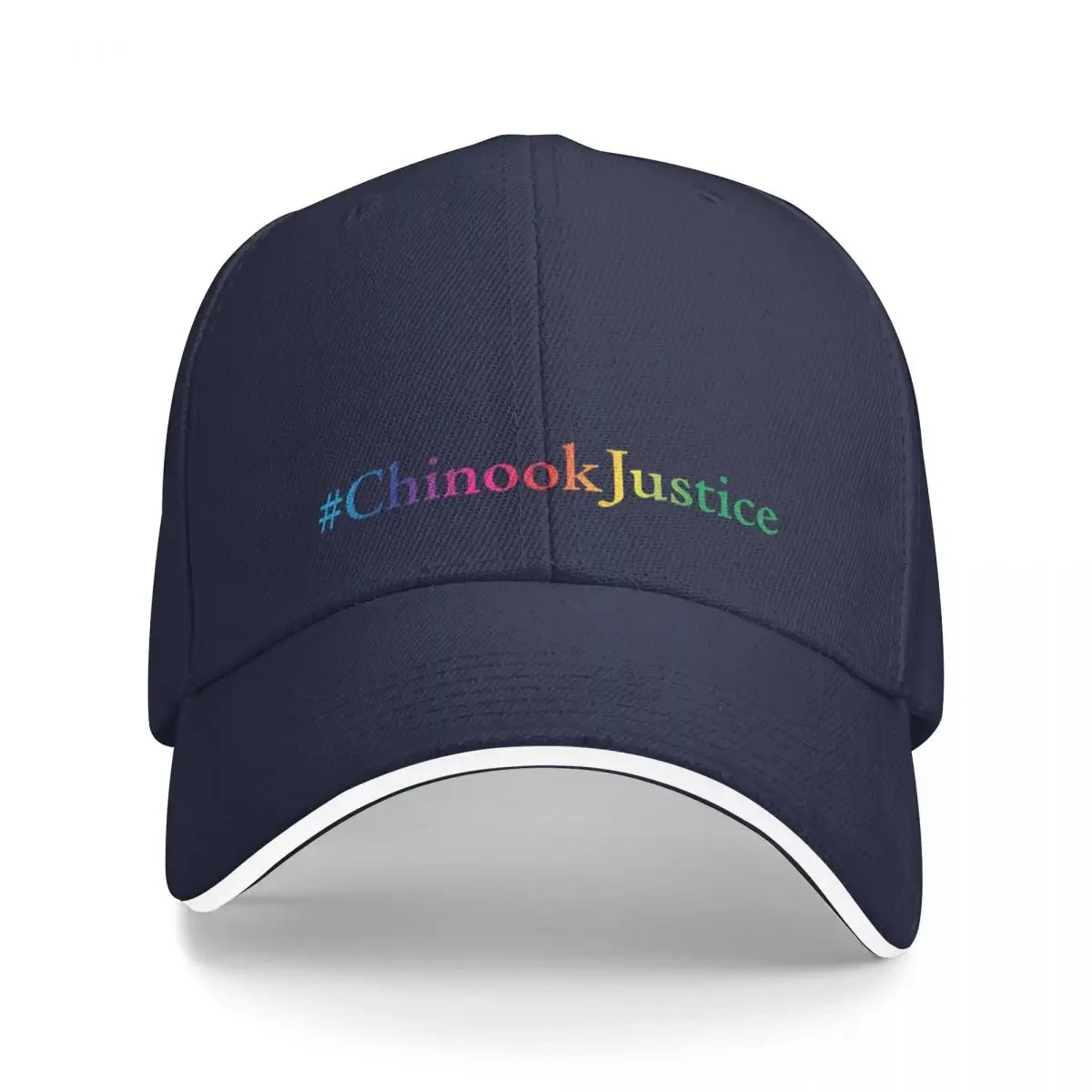 

#ChinookJustice rainbow print Baseball Cap Rave Luxury Cap Hat Man Women'S