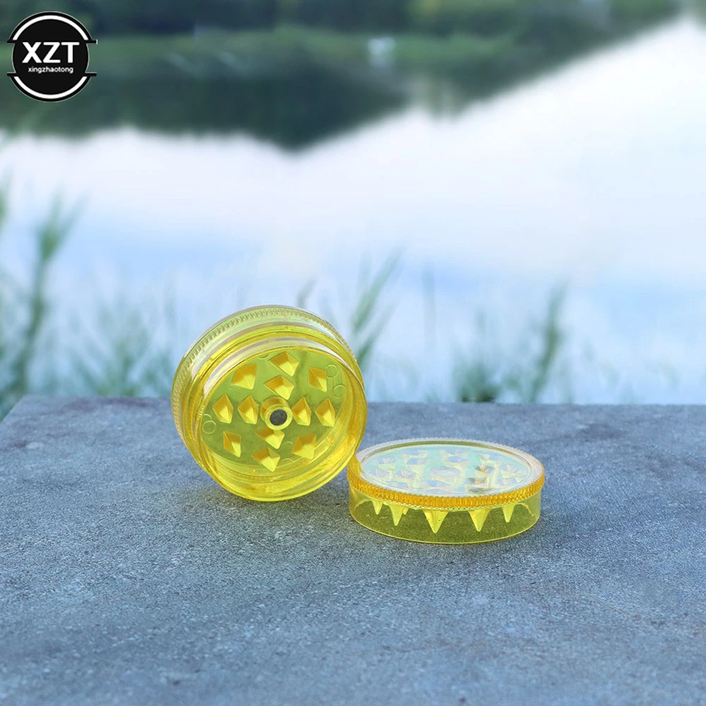 Round Shape Plastic Tobacco Grinder Leaf Herbal Herb Smoke Spice Mill Crusher Hand Muller 3 Layer 40mm Smoking Accessories herb grinder,herb spice grinder