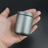 Thickened Aluminum Alloy Water-proof Sealed Container Tea Medicine Capsule Bottle Outdoor Camping EDC Tool Titanium Seal Bottle 1
