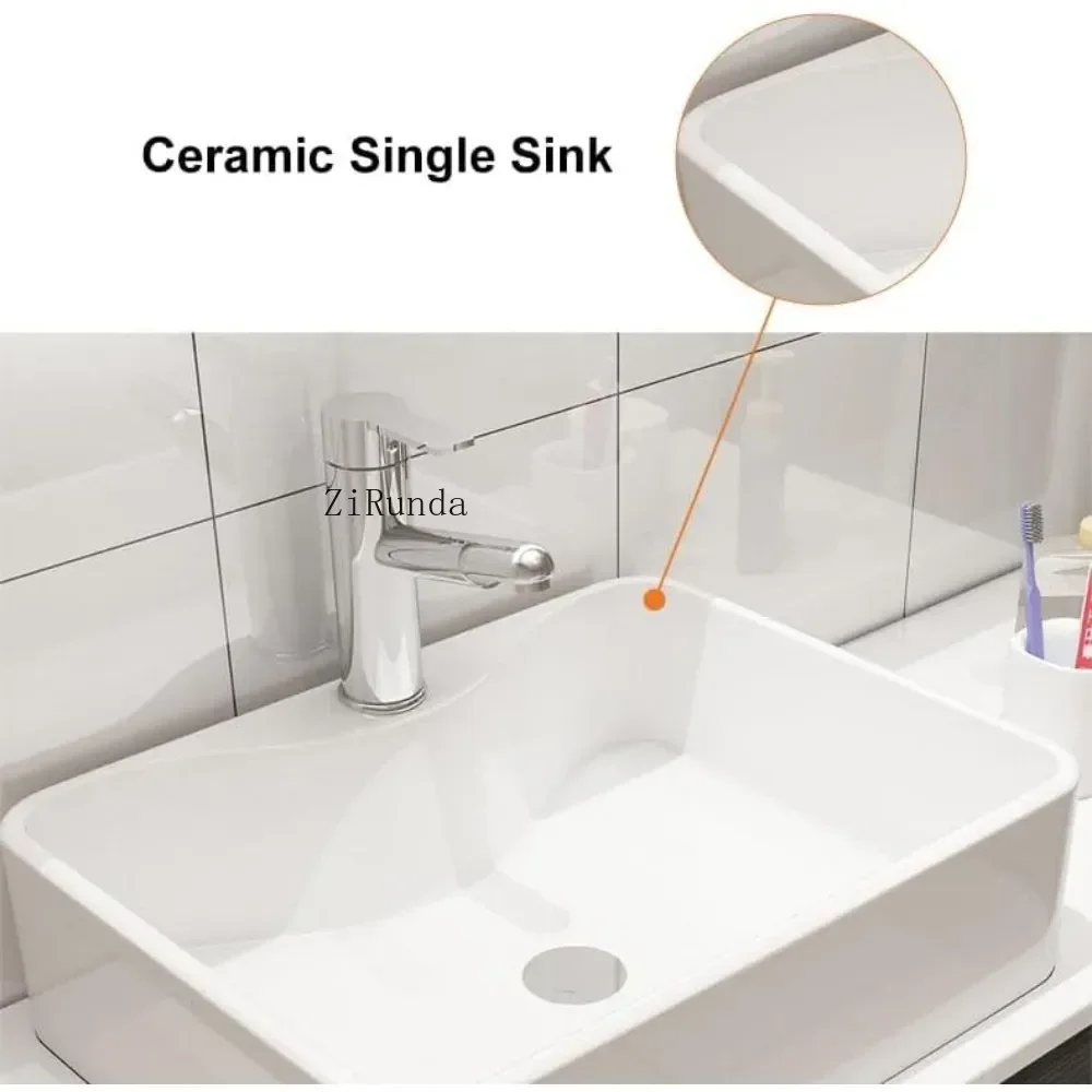 Floating bathrobe with ceramic sink, bathrobe, 31." bathroom sink cabinet