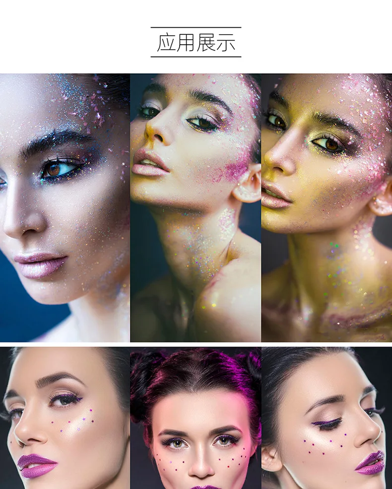 24-Farben-Kosmetikqualität Body Art Bulk Chunky Glitter Powder und Glitter Gel für Haare, Nägel, Körper, Make-up, leuchtet im Dunkeln – Detail 8