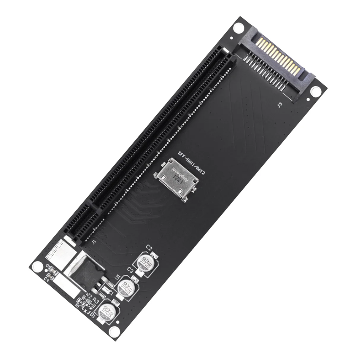 

Mainboard SFF-8611 8612 NVMe M.2 SSD to PCIe 4.0 X16 Adapter Expansion Card PCIe X4 Riser Card External