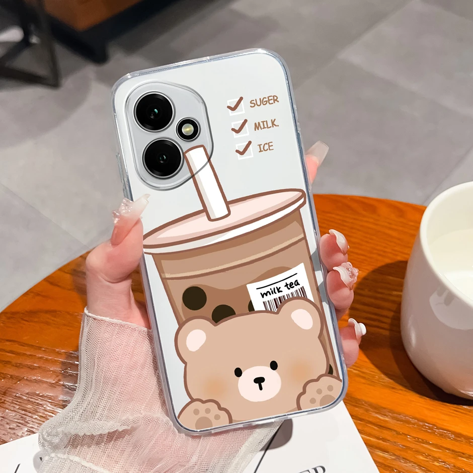 Pretty Flowers Transparent TPU Bumper Protective Cover