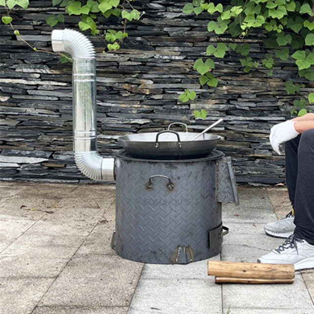 Északi Öntöttvas Chimeneák Kültéri Fűtés Háztartási Tűz Kemence Kreatív Téli Máglya Kemping Kályha - Image 5
