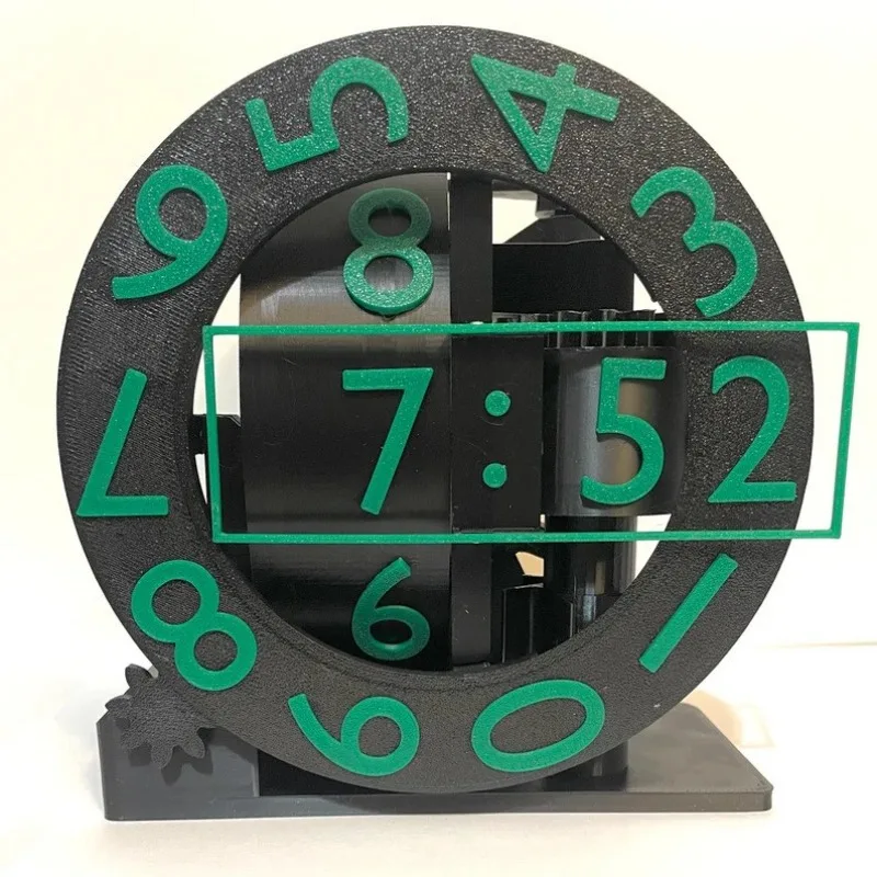 Home Modern Creativity Clock 3D Printed Living Room Bedroom Home Decoration Desktop Ornaments Gift Ideas Ornaments Table Clocks