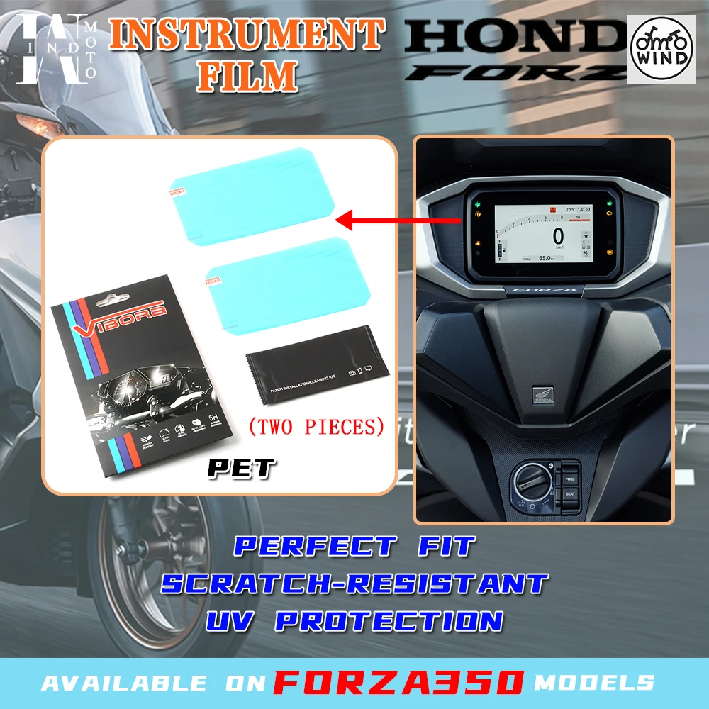Dashboard instrument soft film for Honda Forza350 meter film speedometer sticker protector decals motorcycle sticker set