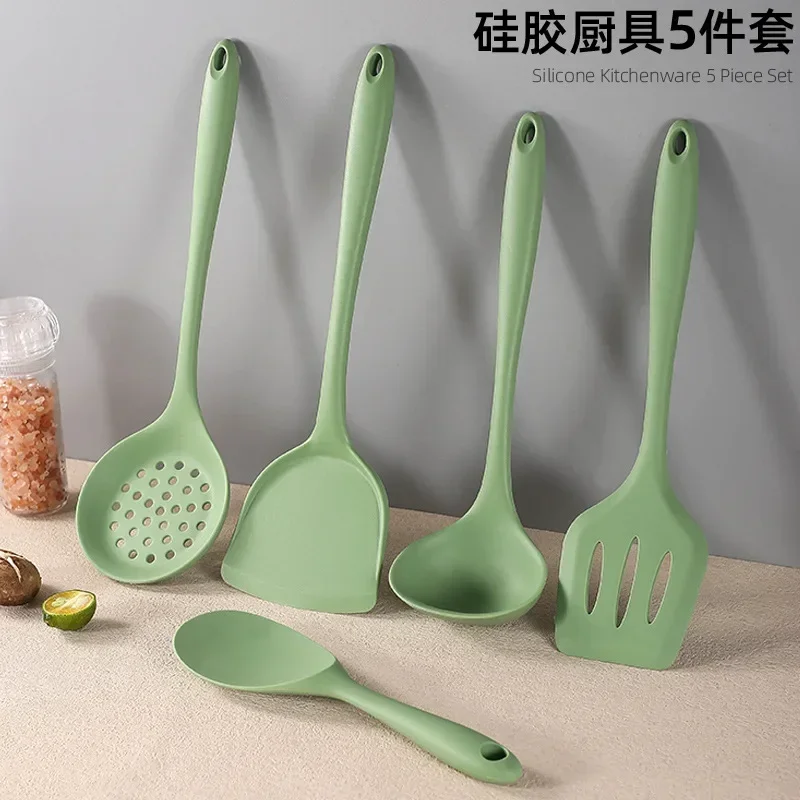 Silicone kitchenware Soup spoon spatula slotted spoon Non-stick cookware Food grade kitchen items kitchen utensils