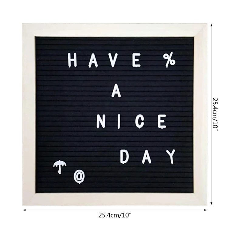 YYDS Felt Message Board Sign Board with Letter Words Pine Frame Felt Letter Boards