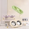elevated Pet Cat Bowl Feeder Cat Food Bowl With Water Fountain Double Bowl Drinking Raised Stand Dish Bowls For Cats 4