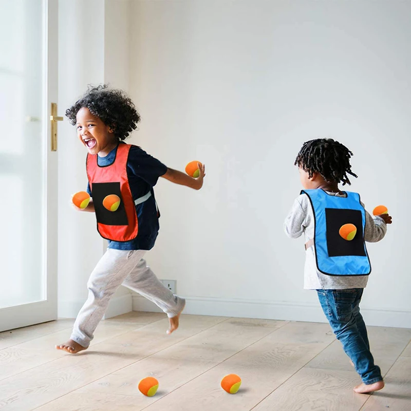 

Sticky Ball Jersey Vest Kids toys boys jeux enfant brinquedos Kids Outdoor Game Waistcoat Throwing Toys For Children Props Vest