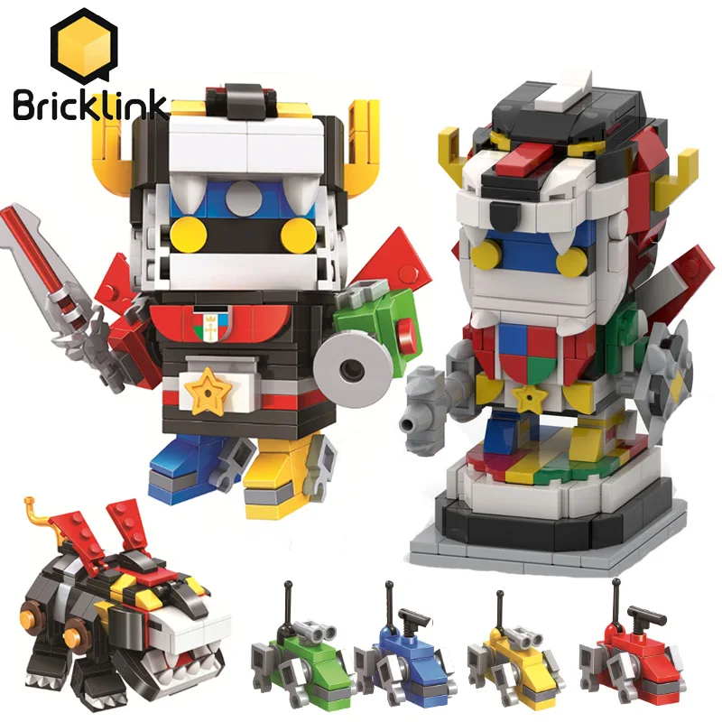 Технический робот волтрон Bricklink Ideas 21311 Paladins Mech Аниме фигурки Brickheadz строительные