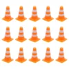 50/30/10Pcs Mini Traffic Cones Road Street Signs Children's Mini Toys Traffic Barricade Children's Mini Toys Construction 6