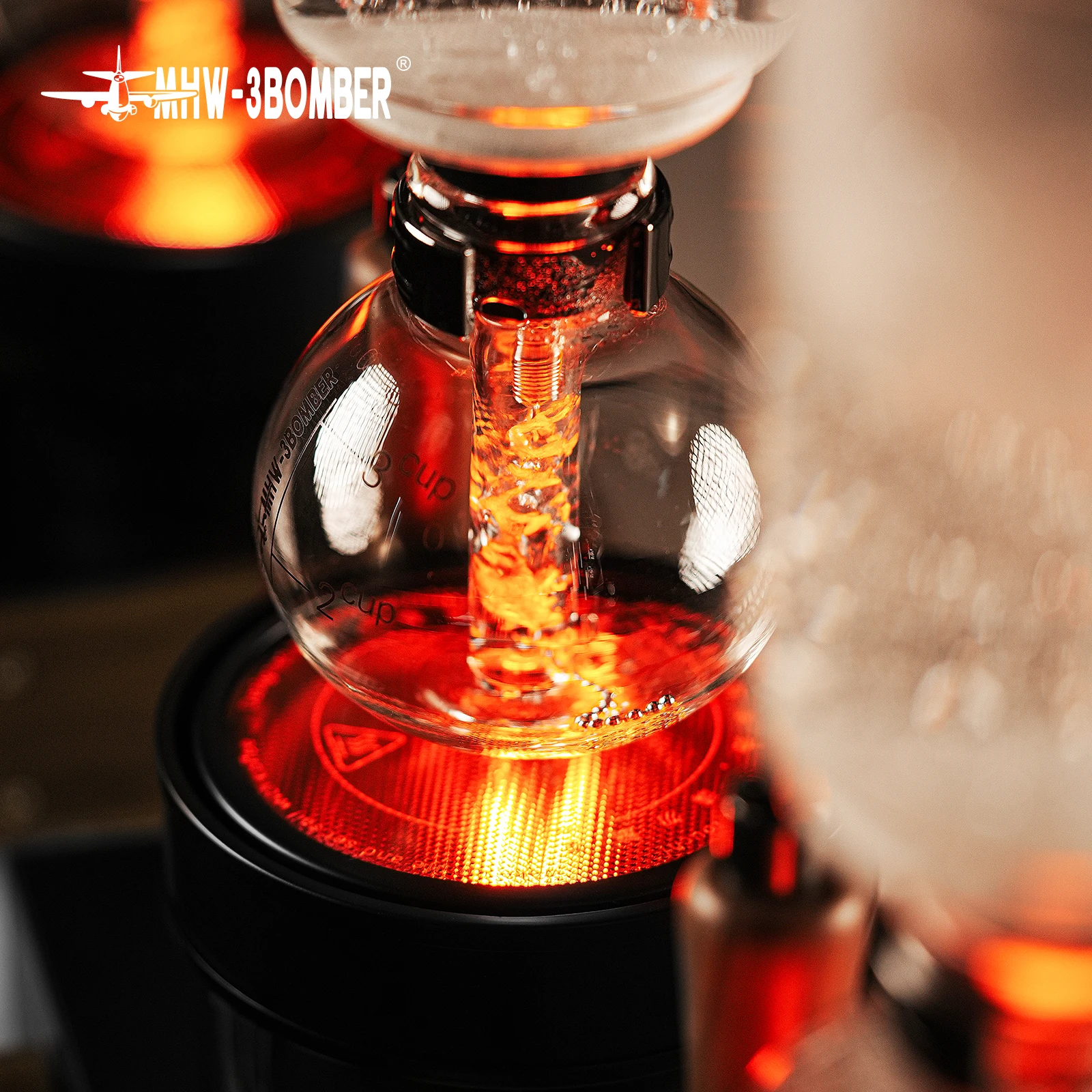 MHW-3BOMBER Halogen Beam Heater Precise Control Temperature 220V Syphon Coffee Maker Electric Heating Furnace Cafe Kitchen Tool 6