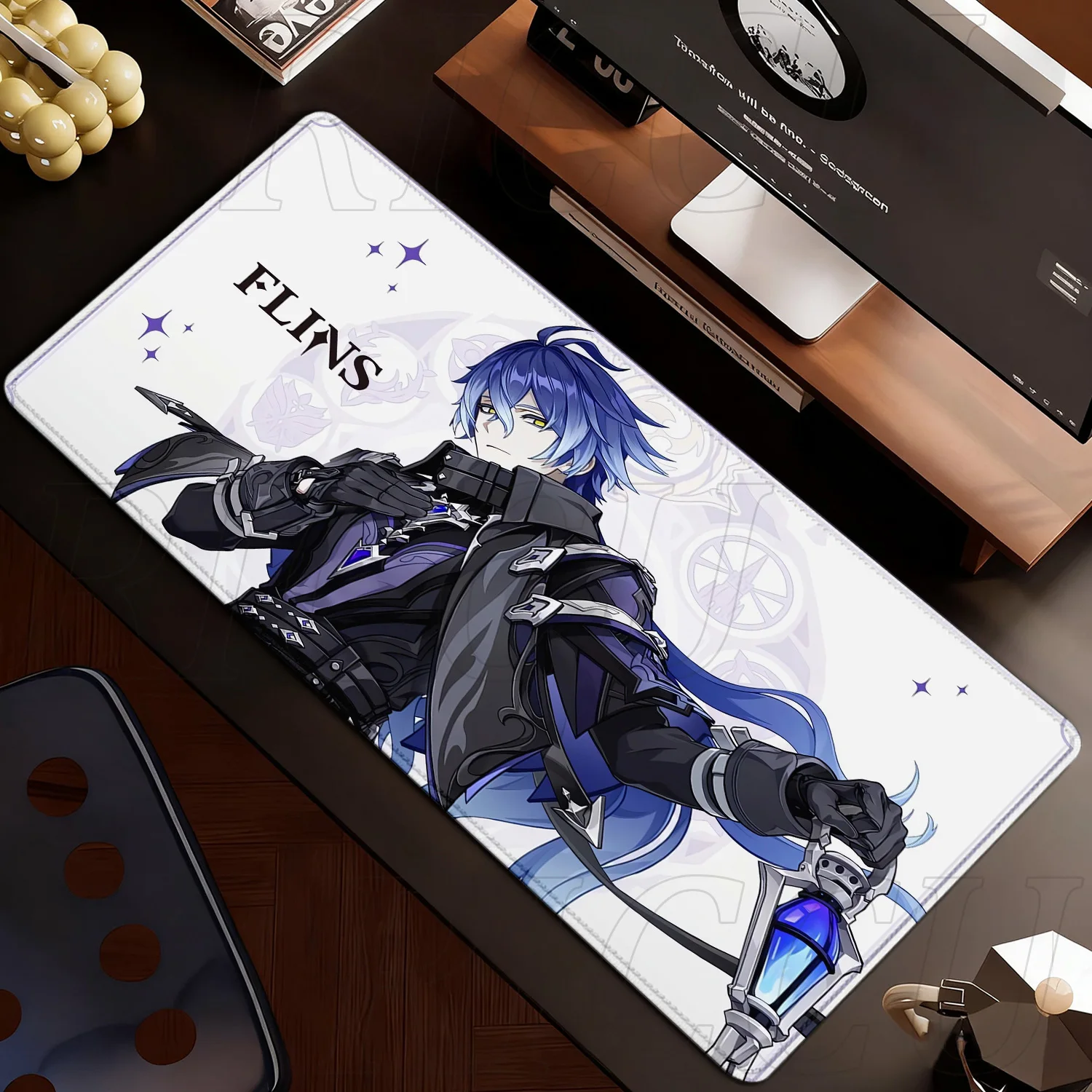 Large Genshin Impact Gaming Desk Mat - Extended Mouse Pad and Keyboard Surface