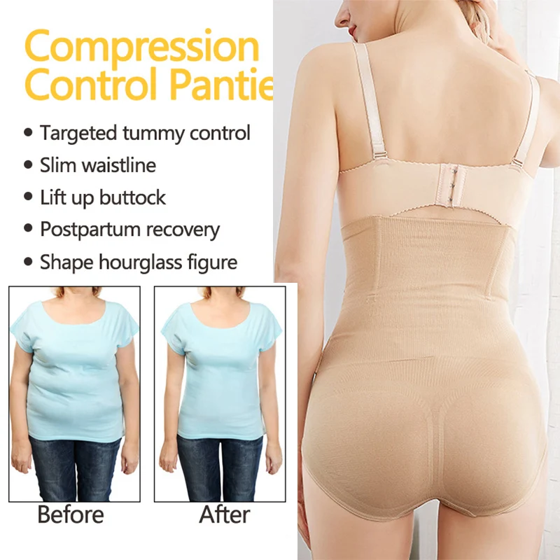 CXZD Waist Trainer Corset Shapewear Reducing Body Tummy Shaper Sheath Belly  Modeling Strap Slimming Underwear Butt Lifter Briefs