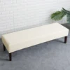 Stretch Jacquard Waterproof Bench Cover for Dining Room Bedroom Kitchen Bench Slipcovers Anti-Dust Removable Washable 3