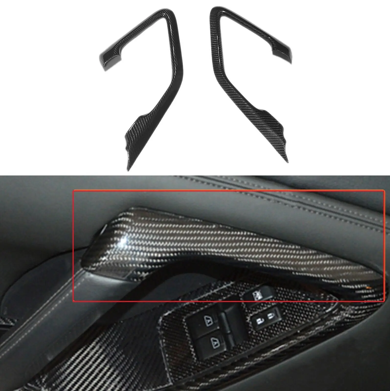 

2 шт., задние крышки из углеродного волокна для Nissan GTR декоративная накладка для панели подлокотника R35 2009-2016
