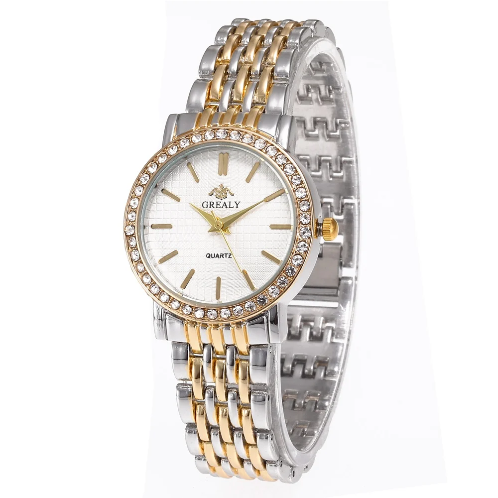 New Fashion Women Watches Casual Simple Rhinestone Lady Wristwatch Luxury Women Quartz Watch Female Gold Watch Relogio Feminino 3