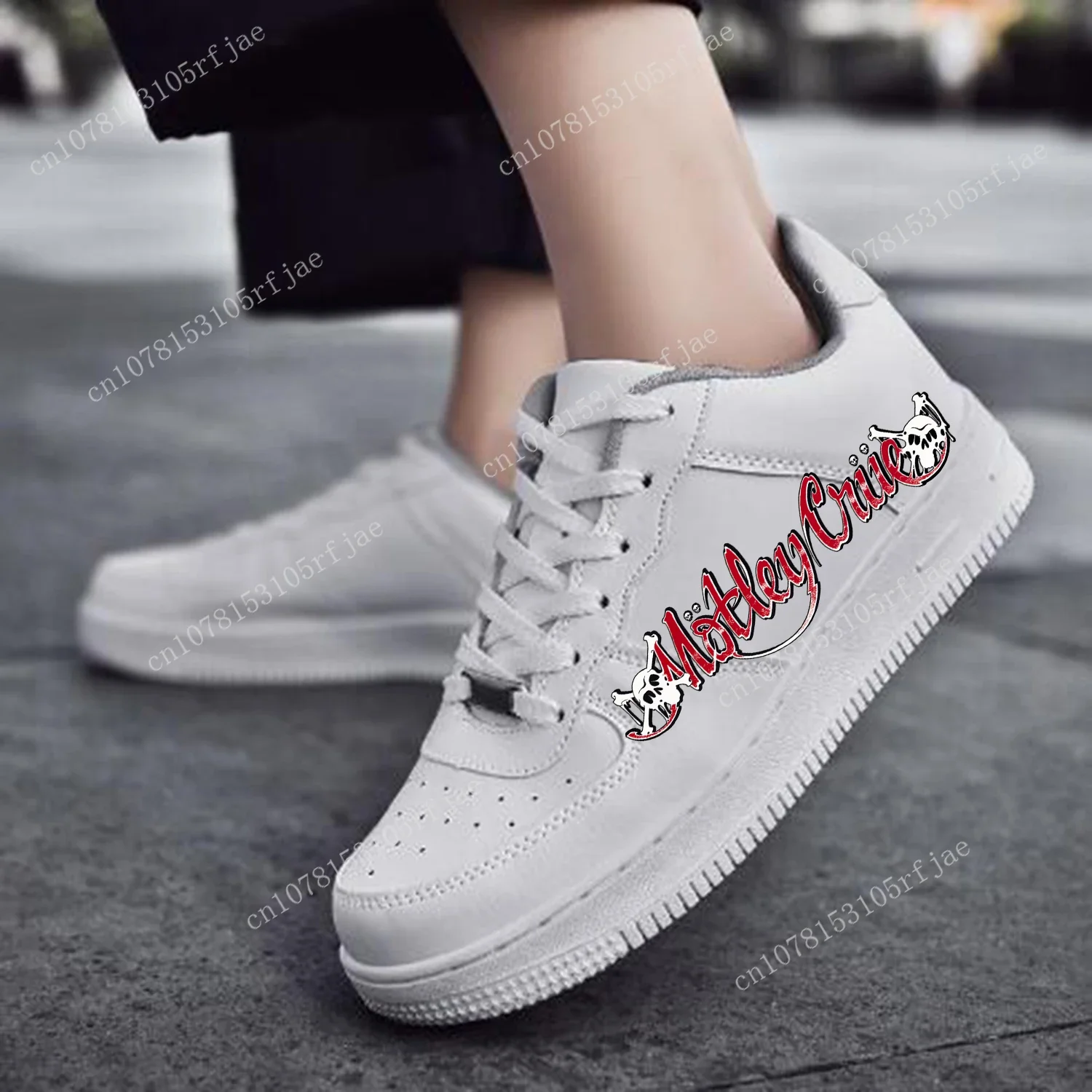 Band 80S Metal AF Basketball Men Women M-Motley Sports Running High Quality Flats Force Sneakers C-Crue Lace Up Mesh Custom Shoe