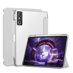 Premium Protective Tablet Case with Pencil Holder for 13 - inch Devices - Auto Wake/Sleep Smart Cover with Folding Stand (GRAY)