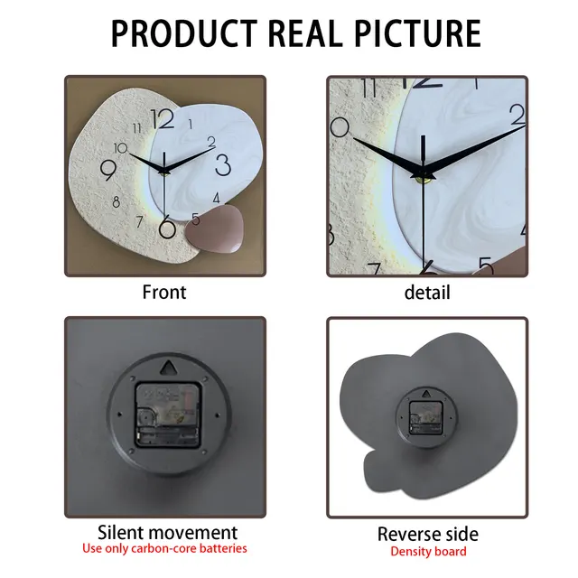 Modern Silent Wall Clock 6
