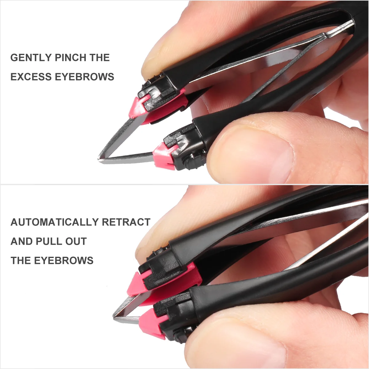 Automatic Eyebrow Tweezers Professional Corrosion-resistant Kit Precision Delicate Design 6