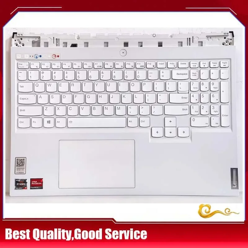 

YUEBEI 95% Новинка/орг для Lenovo Y9000P R9000P легиона 5 Pro-16ACH6H 2021 Подставка для рук английская клавиатура верхняя крышка Сенсорная панель задняя подсветка, белый